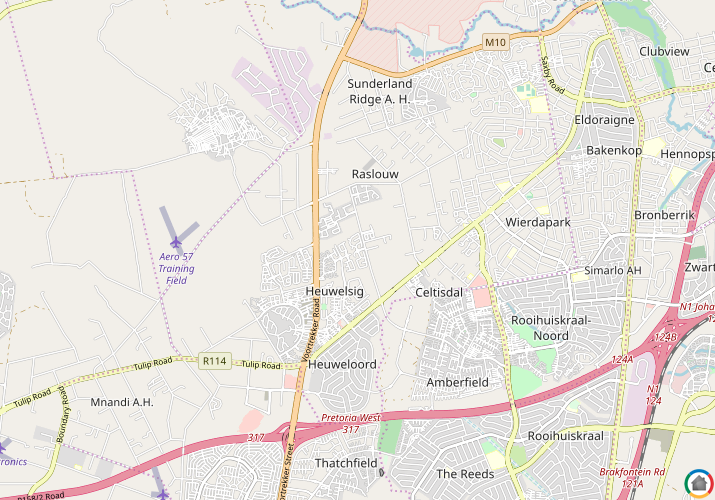 Map location of Raslouw Manor
